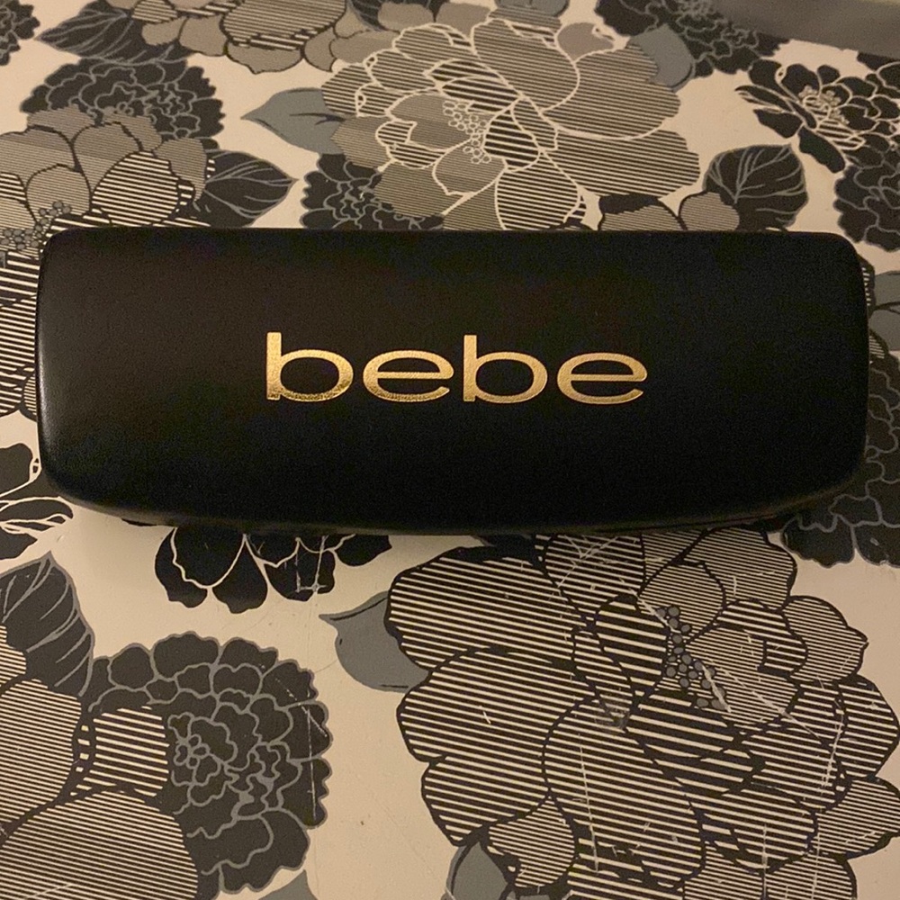 bebe Black Eyeglass Sunglass Holder
